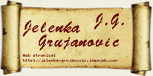 Jelenka Grujanović vizit kartica